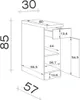 Küchenunterschrank - 30 cm mit Schublade und Drehtür LUND | Produktbild-Vorschau 7