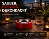3x Aschenbecher Gluttöter Wind Balkon Bistro Rund Glut Produktbild-Vorschau 10
