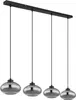 Globo Lighting Hängeleuchte Metall schwarz matt, 4x E27 Produktbild-Vorschau 1