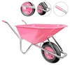 Matrix Schubkarre 100l 250kg Luftrad Kunststoffwanne Pink Produktbild-Vorschau 2