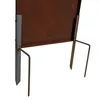 Sichtschutz Rost Metall Gartenzaun 150x50cm Steckfuß Produktbild-Vorschau 4