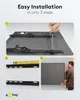 A collage of three images showing the steps for installing a TV wall mount. Anteprima dell’immagine prodotto