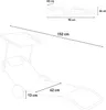 Lettino da spiaggia Lettino da spiaggia pieghevole con Anteprima dell’immagine prodotto 5