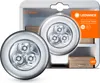Product packaging for LED lights, showing the product inside and some shelves with baskets. Anteprima dell’immagine prodotto