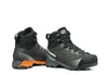 Ribelle TRK GTX Trekking Schuhe für Herren von Scarpa; schwarz mit orangefarbenen Akzenten und grünem Schnürsystem. Produktbild-Vorschau