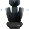 A front view of a black and gray child car seat with green accents. Náhled obrázku produktu