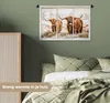 MuchoWow® Wandteppich Wandbehang Scottish Hochlandrind - Produktbild-Vorschau 4