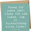 Mr. & Mrs. Panda Klappkarte Spruch 10. Hochzeitstag Produktbild-Vorschau 1