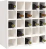 vidaXL Weinschrank Weiß 56 x 25 x 56 cm Massivholz Kiefer Produktbild-Vorschau 6