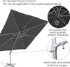 Kettler Ampelschirm Sonnenschirm EASY MOVE 300 x 300 cm mit Produktbild-Vorschau 5