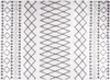 The Living Store Teppich Waschbar Schwarz und Weiß 120x180 Produktbild-Vorschau 2