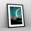 Gerahmtes Poster - Schwarzer Rahmen - Himmel Nacht Produktbild-Vorschau 8