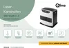 A product image showcasing a heater with feature icons and descriptive text. Produktbild-Vorschau