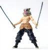 A full-body shot of an action figure with a boar mask and two swords, posed against a white background. Náhled obrázku produktu