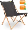 Lounge Campingstuhl Roco Lounger mit Buchenholzgestell - Produktbild-Vorschau 1