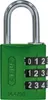 ABUS Zahlen-Vorhangschloss 144/30 Lock-Tag Aluminium, grün Produktbild-Vorschau 1