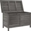 vidaXL Gartentruhe Anthrazit 99x49,5x58,5 cm Massivholz Produktbild-Vorschau 3