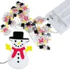 LED Lichterkette Weihnachtsbeleuchtung Schneemann Produktbild-Vorschau 2