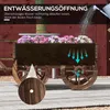 Outsunny bloembak in het ontwerp van een houten kar, Productafbeelding-voorbeeld 5