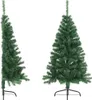 Two artificial Christmas trees, one half-tree and one full tree, are displayed against a white background. Náhľad obrázku produktu
