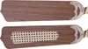 Two ceiling fan blades are shown against a white background. One blade has a woven cane insert. Náhľad obrázku produktu