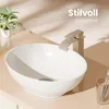 EMKE Vasque ovale à poser Vasque en céramique Blanc Voir les images du produit 4