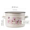 EMALIA RYBNIK Kochtopf 22 cm 5,5 L Bunt | Edelstahl Topf | Produktbild-Vorschau 3