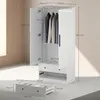 Armoire HOMCOM, armoire polyvalente à 2 portes avec tringle Voir les images du produit 3