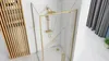 Rea Eckduschkabine Rapid Swing 90X90 Brush Gold Produktbild-Vorschau 4