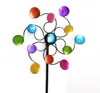 Windrad Gartenstecker Kreise H. 110cm D. 24cm bunt aus Produktbild-Vorschau 3