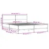 The Living Store Bettgestell Räuchereiche 140x200 cm Produktbild-Vorschau 10