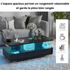 Puluomis Table basse avec tiroir, barre lumineuse RGB avec Voir les images du produit 4