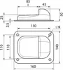 Technical drawing with dimensions of a door stopper. Produktbild-Vorschau