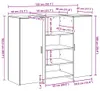 vidaXL Empfangstheke Altholz-Optik 135x50x103,5 cm Produktbild-Vorschau 8