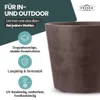 XXL Pflanzkübel „Millennium“ Ø59xH49 cm - 80L - Braun - Produktbild-Vorschau 4