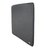 A quilted gray changing pad shown from a diagonal angle against a white background. Produktbild-Vorschau