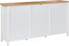 BELIANI Sideboard aus weißem MDF mit 2 Türen Ablagen Produktbild-Vorschau 6
