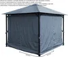 4 Seitenteile für Pavillon Paris 3x3m Seitenwand Platingrau Produktbild-Vorschau 2