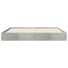 vidaXL Bettgestell Betongrau 140x200 cm Holzwerkstoff Produktbild-Vorschau 4