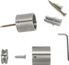 A collection of hardware components for mounting a cabinet rod. Produktbild-Vorschau