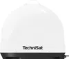 A white satellite dish with the brand name 'TechniSat' printed on it. Produktbild-Vorschau