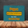 Metallschild Papa du bist großartig - Meterstab Vatertag Produktbild-Vorschau 4