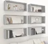 vidaXL Cube Shelves 6 ks. Grey Sonoma 60x15x23 cm výrobek Náhled obrázku produktu 2