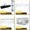A collage of four images showing the assembly steps of a pop-up tent. Náhled obrázku produktu