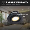 hoftronic LED Einbaustrahler 4W 345lm 2700K GU10 Schwarz Produktbild-Vorschau 9