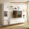 HOMCOM Wohnwand Wohnzimmer mit Wandregal und Produktbild-Vorschau 6