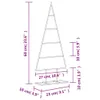 vidaXL Kovový vánoční stromek Deco Black 60 cm Náhled obrázku produktu 7