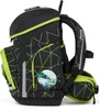 A side view of a black and green backpack. Podgląd zdjęcia produktu