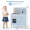 COSTWAY Cuisine pour enfants avec 10 accessoires, lumière Voir les images du produit 3