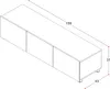 TV-Schrank CALABRINI C-12 mit 3 Türen Fernsehschrank 150 cm Produktbild-Vorschau 2
